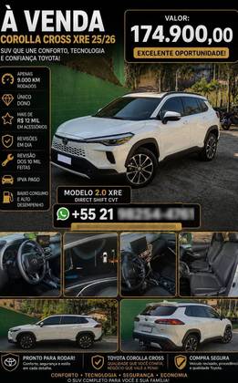 TOYOTA COROLLA CROSS 2.0 VVT-IE FLEX XRE DIRECT SHIFT TOYOTA COROLLA CROSS 2.0 VVT-IE FLEX XRE DIRECT SHIFT